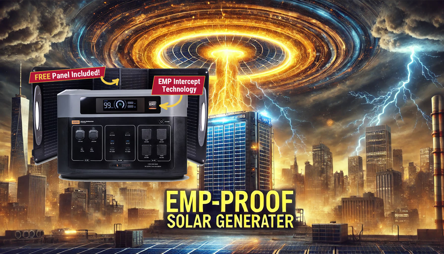 Grid Doctor 3300 w/EMP Intercept Review: The EMP-Proof Solar Generator System They Don’t Want You to Own