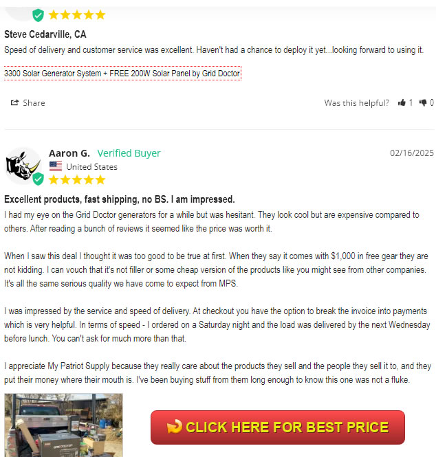 Grid Doctor 3300 w/EMP Intercept Review: The EMP-Proof Solar Generator System They Don’t Want You to Own